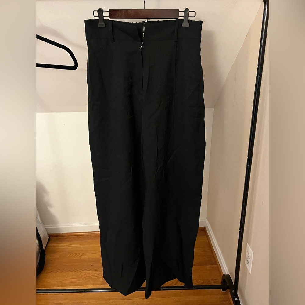 Wayf Wide Leg Black Dress Pants - large - nwt
